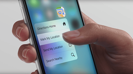 Apple iPhone 6S 3D Touch